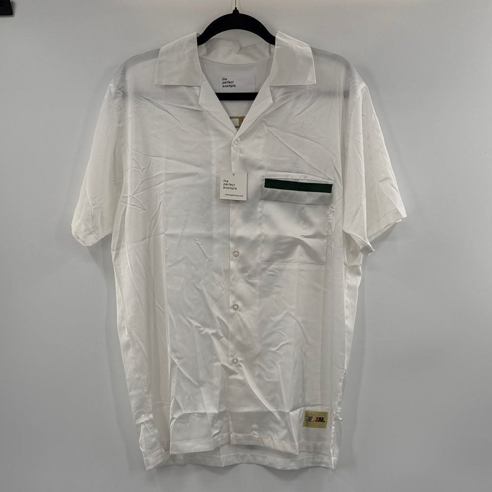 3For$20 EPTM The Perfect Example White Silky Short Sleeve Perfect Top size: